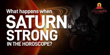 Strong saturn in horoscope